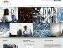 Tablet Screenshot of oakridgeinvest.com